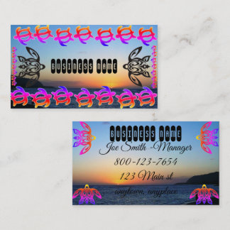 Cartão De Visita petroglicóis de tartaruga personalizáveis