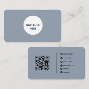 Cartão De Visita Pewter - Design moderno totalmente personalizável
