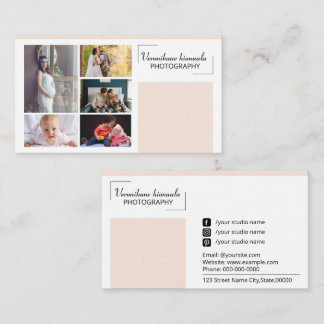 Cartão De Visita Photographer Business Card Template