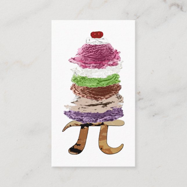 Cartão De Visita Pi a la Mode (Frente)