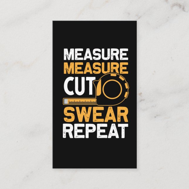 Cartão De Visita Piada de Pais Engraçado e Artesanal (Frente)