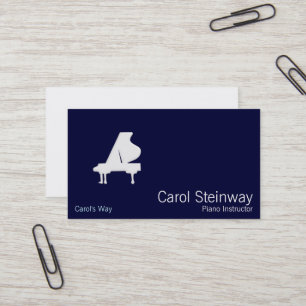 Cartão De Visita Piano