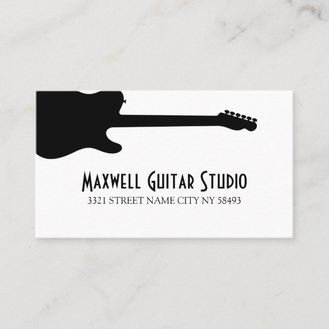 Cartão De Visita Piano Lessons Instrutor Music Studio Business Ca (Frente)