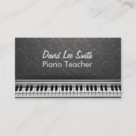 Cartão De Visita Piano Teacher