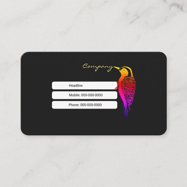 Cartão De Visita Pica-pau (Frente)