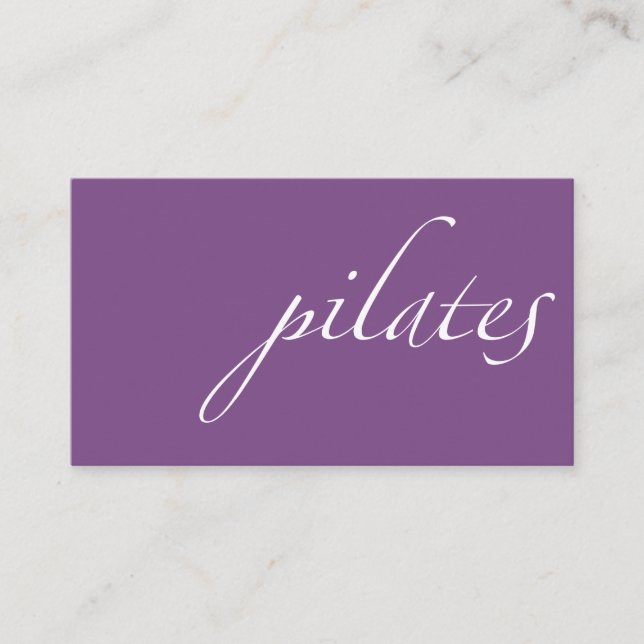 Cartão De Visita Pilatos (Frente)