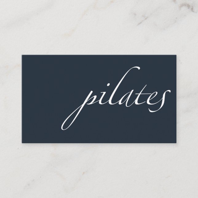 Cartão De Visita Pilatos (Frente)