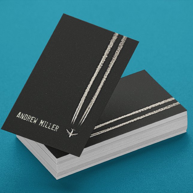 Cartão De Visita Piloto de avião para alta altitude/céu (Criador carregado)