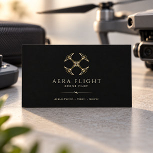 Cartão De Visita Piloto de Drone Ouro Preto