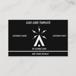 Cartão De Visita Piloto de Gráfico Aeronáutico Azul de Drone Simp