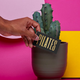 Cartão De Visita Pilotos Pretos e Dourados