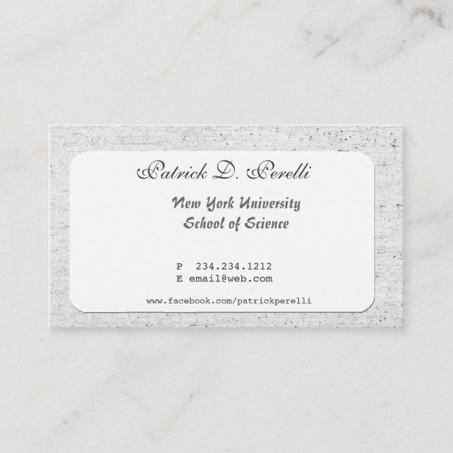 Cartão De Visita Pin mim acima da faculdade do estudante (Frente)