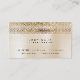 Cartão De Visita Pincel-marfim - Dourada Sequência Luminosa Rosa