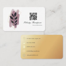 Pinceladas Douradas e Douradas Rosadas Código QR