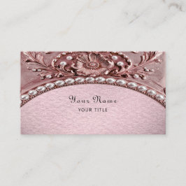 Cartão De Visita Pink Flower Business Card