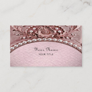 Cartão De Visita Pink Flower Business Card