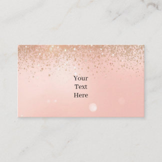 Cartão De Visita Pink Glam Beauty Business Card