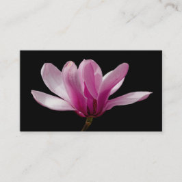 Cartão De Visita Pink Saucer Magnolia Blossomas