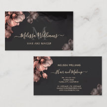 Pink Shiny Flowers Black Luxury