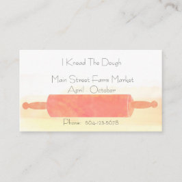 Cartão De Visita Pino Rolante da padaria
