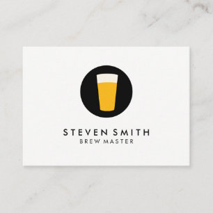 Cartão De Visita Pinta do logotipo da cerveja
