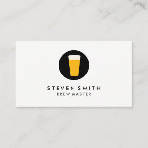 Cartão De Visita Pinta do logotipo da cerveja