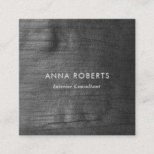 Cartão de visita pintado de forma quadrada minimal