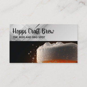 Cartão De Visita Pinte de Cerveja Saúde Restaurante