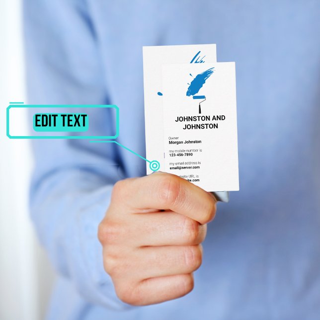 Cartão De Visita Pintor (Please enjoy our business card)