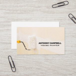 Cartão De Visita Pintor   Cilindro de Tinta