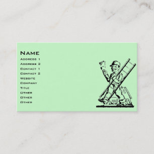 Cartão De Visita Pintor de Casa Vintage
