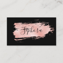 Cartão De Visita Pintor Metálico Elegante De Coral