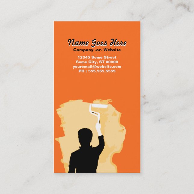 Cartão De Visita pintor profissional (Frente)