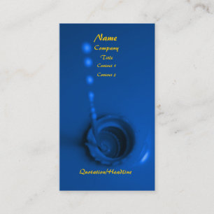 Cartão De Visita Pintura azul