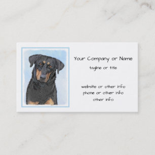 Cartão De Visita Pintura de Beauceron - Arte de Cão Original Bonit