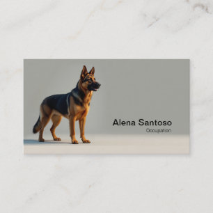 Cartão De Visita Pintura de german shepherd