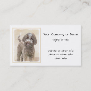 Cartão De Visita Pintura De Lagotto Romagnolo - Arte De Cão Origin