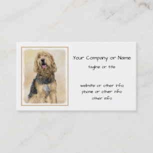 Cartão De Visita Pintura De Otterhound - Arte De Cão Original Boni