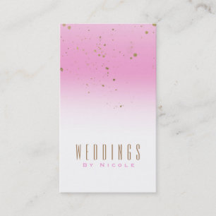 Cartão De Visita Pintura e Salpico Dourado Moderno Glam Chic Sofist