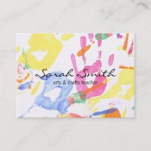 Cartão De Visita Pintura Mão