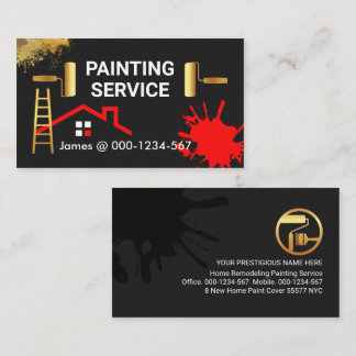 Cartão De Visita Pintura - Pintura - pintura inicial