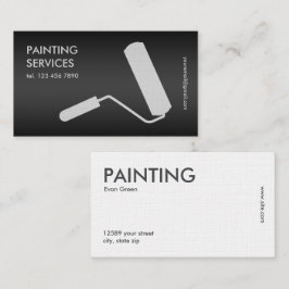 Cartão De Visita Pintura Preta