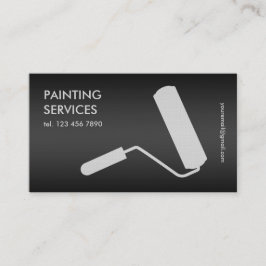 Cartão De Visita Pintura Preta