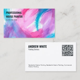 Cartão De Visita Pintura QR