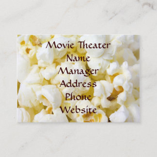 Cartão De Visita Pipoca de Cinema