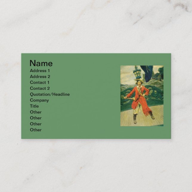 Cartão de visita Pirata (Frente)