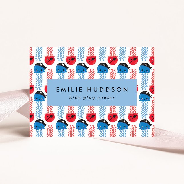 Cartão De Visita Pirate Jellyfish, Centro de Brincação, Centro de A (Criador carregado)