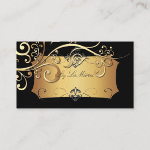 Cartão De Visita PirixDezines espirais ornamentais de safra/cor de