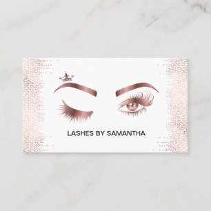 Cartão De Visita Piscar os olhos de artista de maquilhagem Lashes C