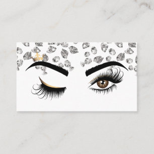 Cartão De Visita Piscar os olhos do artista Oye Beauty Salon Diaman